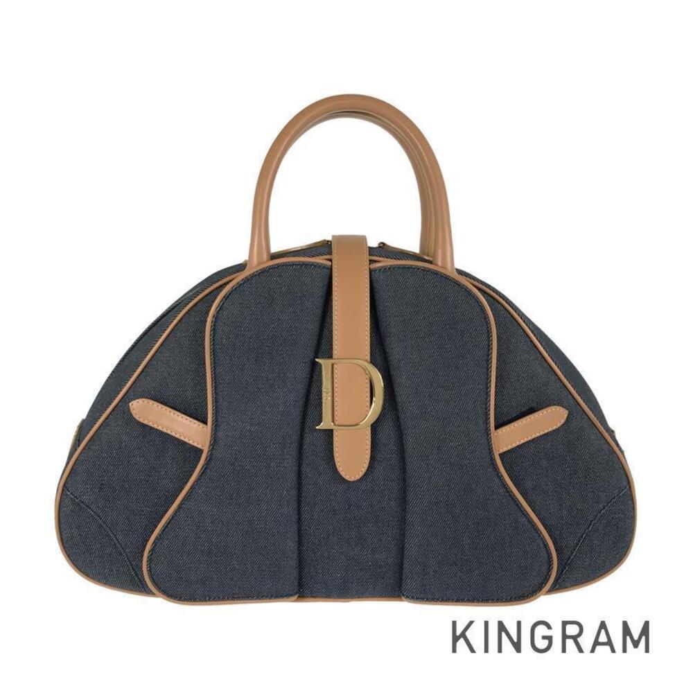 Christian Dior Saddle Double Denim Handbag